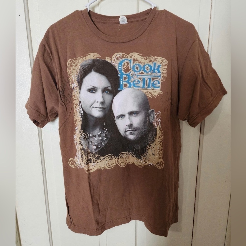 Cook and belle Autographed concert shirt size large